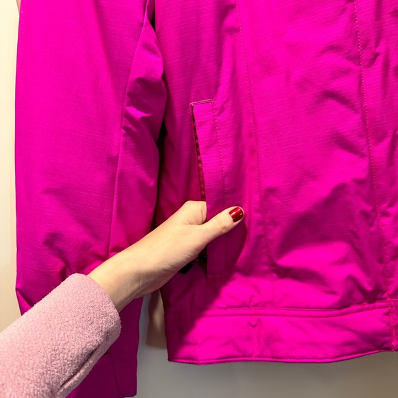 Hot/Neon Pink Columbia Omni Heat Ski Jacket - Picture 3 of 6